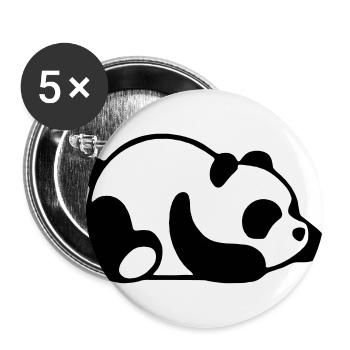 BÉBÉ PANDA - Lot de 5 grands badges (56 mm) - blanc - Devant