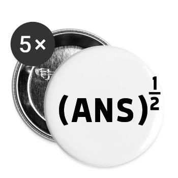 ANS 1/2 - Buttons large 2.2''/56 mm (5-pack) - white - Front