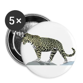jaguar - Buttons groß 56 mm (5er Pack) - Weiß - Vorne