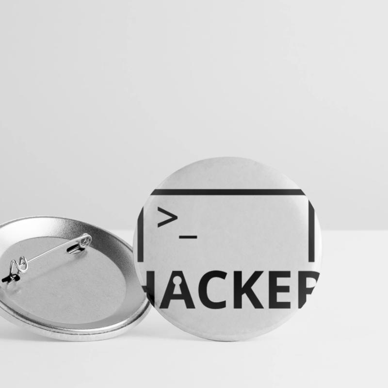 Hacker Informatiker Computer Programmierer Buttons groß 56 mm (5er Pack)