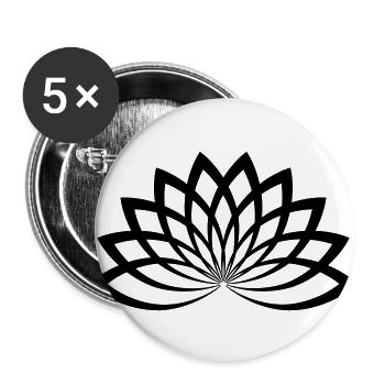 lotus - Buttons large 2.2''/56 mm (5-pack) - white - Front