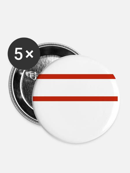 Berlin - Buttons groß 56 mm (5er Pack) - Weiß