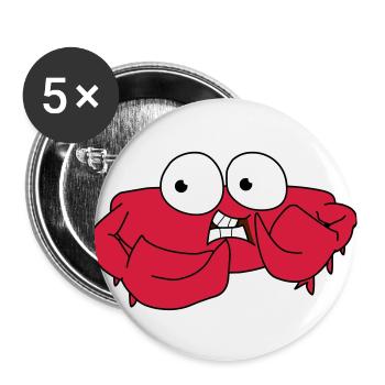 crab - Buttons large 2.2''/56 mm (5-pack) - white - Front