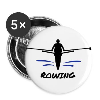 Rowing - Buttons large 2.2''/56 mm (5-pack) - white - Front