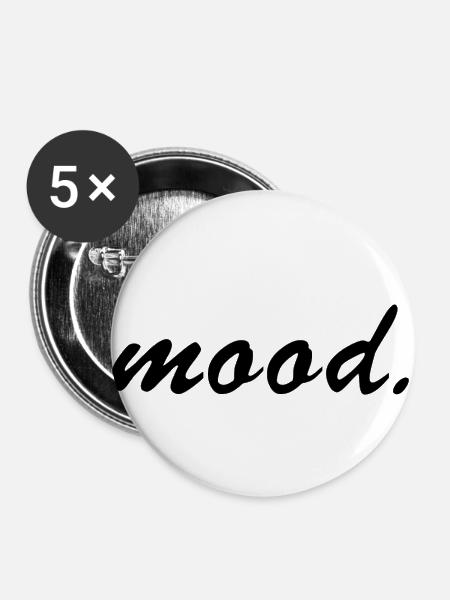 mood. - Buttons groß 56 mm (5er Pack) - Weiß