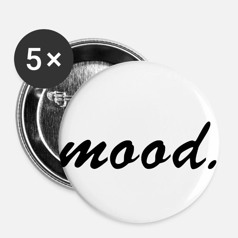 mood. - Buttons groß 56 mm (5er Pack) - Weiß