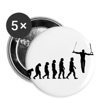Evolution Turner Wrestling Cross Hang Iron Cross - Buttons large 2.2''/56 mm (5-pack) - white - Front