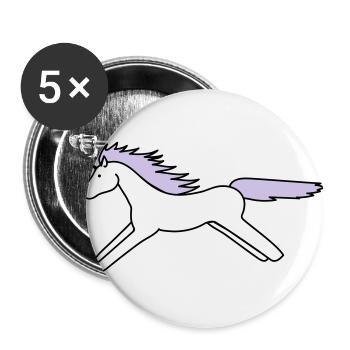 unicorn - Buttons large 2.2''/56 mm (5-pack) - white - Front