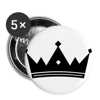 crown - Buttons large 2.2''/56 mm (5-pack) - white - Front