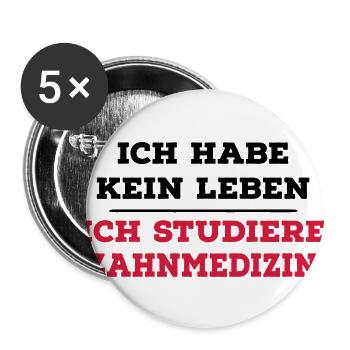 DENTISTES - Lot de 5 grands badges (56 mm) - blanc - Devant