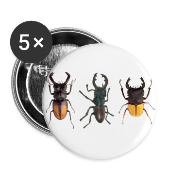 insek 23 - Buttons groß 56 mm (5er Pack) - Weiß - Vorne