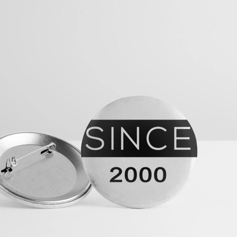 Since - 2000 Buttons groß 56 mm (5er Pack)