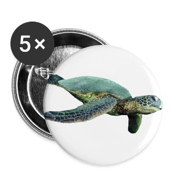 turtle tortoise animals animals6 - Buttons large 2.2''/56 mm (5-pack) - white - Front