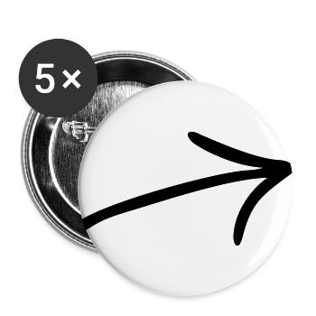 arrow - Buttons large 2.2''/56 mm (5-pack) - white - Front