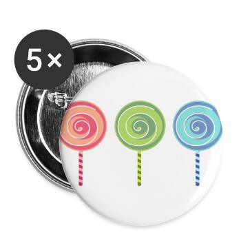 chocolate sweets candy chocolate94 - Buttons large 2.2''/56 mm (5-pack) - white - Front