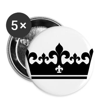 crown - Buttons large 2.2''/56 mm (5-pack) - white - Front