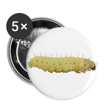 Caterpillar - Buttons large 2.2''/56 mm (5-pack) - white - Front