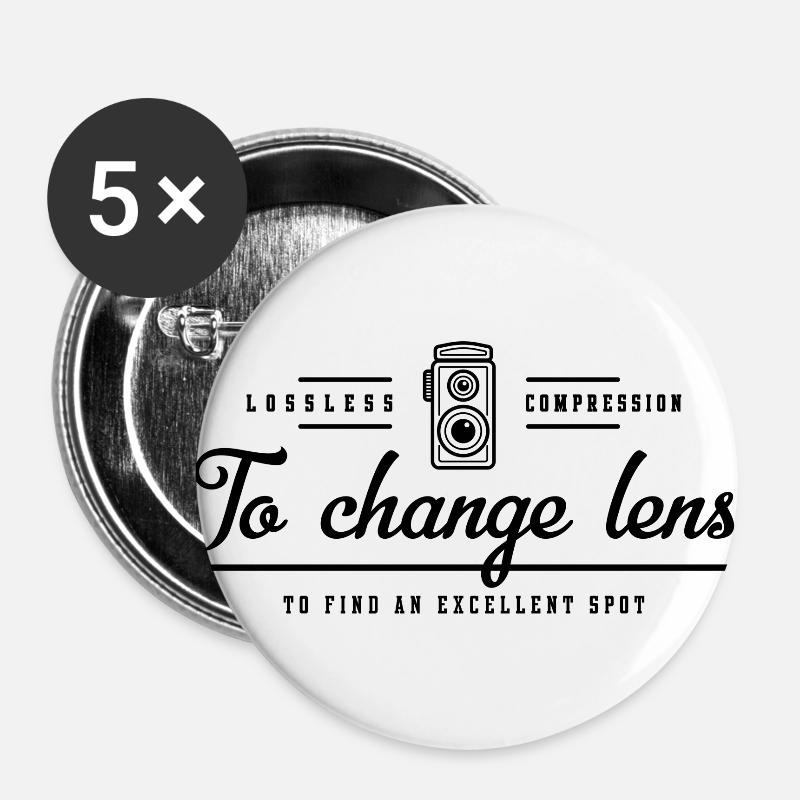 photography - Buttons large 2.2''/56 mm (5-pack) - white