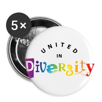 diversity / diversity 2 - Buttons large 2.2''/56 mm (5-pack) - white - Front
