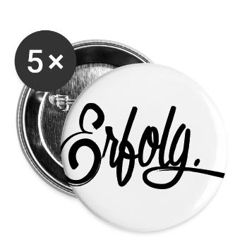 Erfolg - Buttons groß 56 mm (5er Pack) - Weiß - Vorne