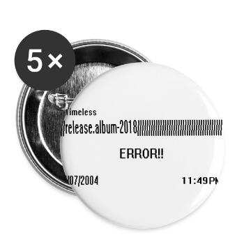 Lil Planet Timeless Merch - Buttons large 2.2''/56 mm (5-pack) - white - Front