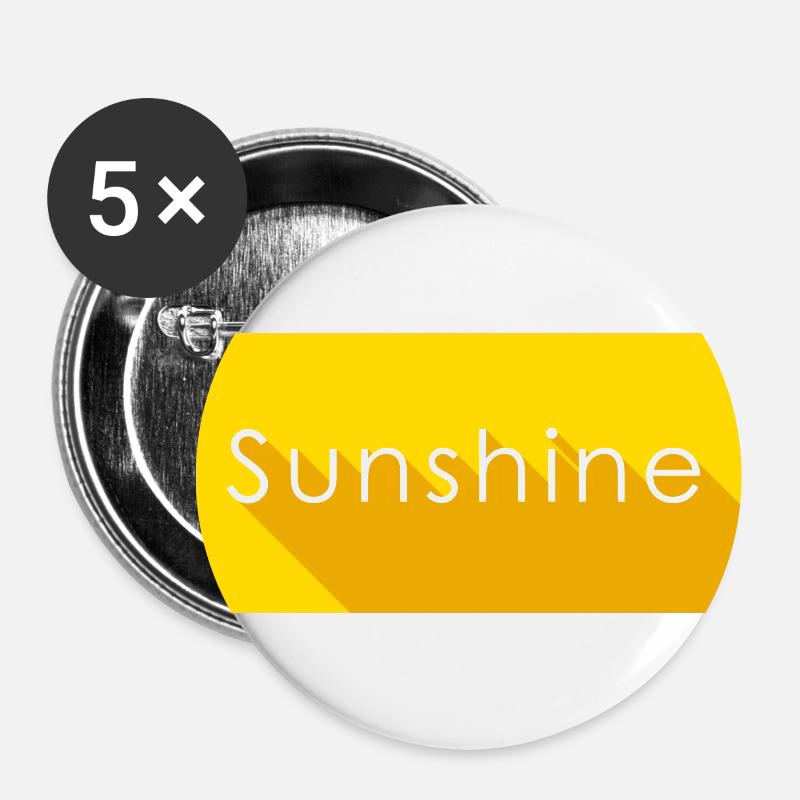 sunshine - Buttons large 2.2''/56 mm (5-pack) - white