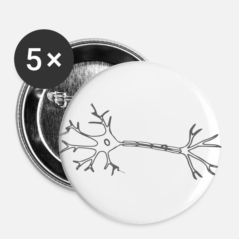 Neuron - Buttons large 2.2''/56 mm (5-pack) - white