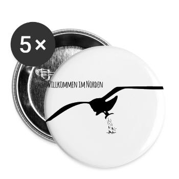 Welcome to the north - Buttons large 2.2''/56 mm (5-pack) - white - Front