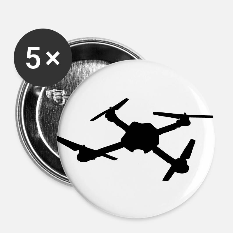 Quadrocopter - Buttons large 2.2''/56 mm (5-pack) - white