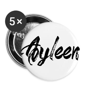 Ayleen - Buttons groß 56 mm (5er Pack) - Weiß - Vorne