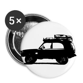 Entdeckung I - Buttons groß 56 mm (5er Pack) - Weiß - Vorne
