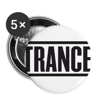 Trance - Buttons large 2.2''/56 mm (5-pack) - white - Front