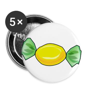 chocolate sweets candy chocolate26 - Buttons large 2.2''/56 mm (5-pack) - white - Front