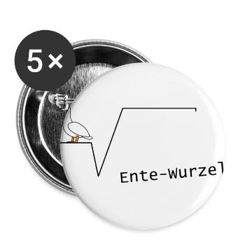 Duck root mathematics mathematic algebra geometri - Buttons large 2.2''/56 mm (5-pack) - white - Front