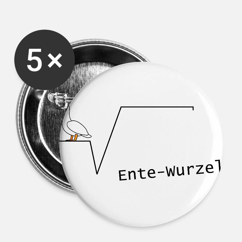 Duck root mathematics mathematic algebra geometri - Buttons large 2.2''/56 mm (5-pack) - white