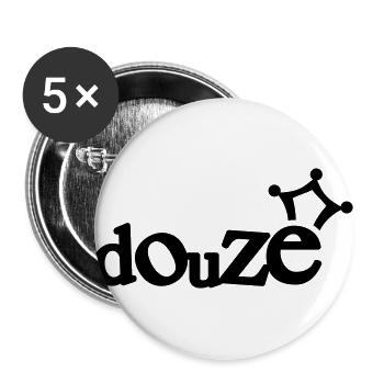 logo_douze - Lot de 5 grands badges (56 mm) - blanc - Devant