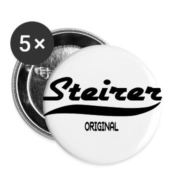 Steiermark - Buttons groß 56 mm (5er Pack) - Weiß - Vorne