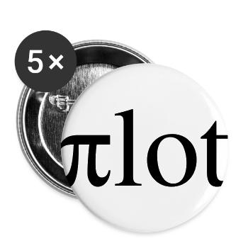 Pilot - Pi lot - Buttons groß 56 mm (5er Pack) - Weiß - Vorne