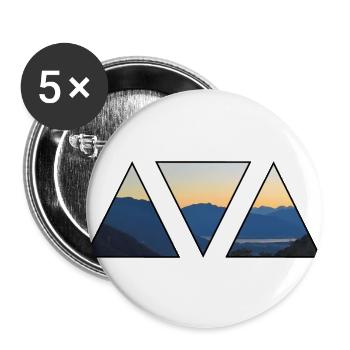 Lake Maggiore - mountains - lake - adventure - Buttons large 2.2''/56 mm (5-pack) - white - Front