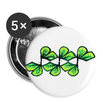 Butterfly 1 - Buttons large 2.2''/56 mm (5-pack) - white - Front