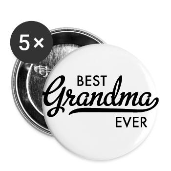 granny - Buttons large 2.2''/56 mm (5-pack) - white - Front