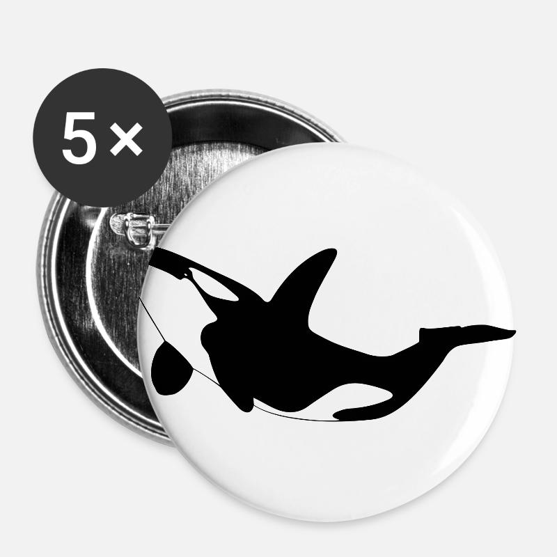 Orca - Buttons large 2.2''/56 mm (5-pack) - white