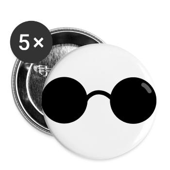 Sunglasses - Buttons large 2.2''/56 mm (5-pack) - white - Front