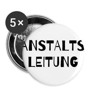 Institution management - Buttons large 2.2''/56 mm (5-pack) - white - Front