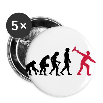Icestock Evolution - Lot de 5 grands badges (56 mm) - blanc - Devant