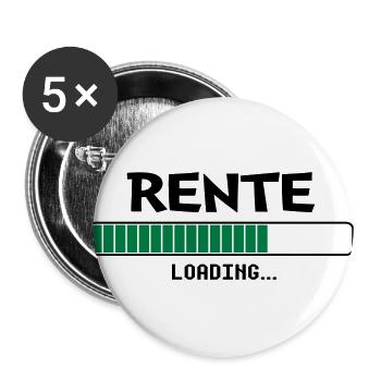 Rente loading Ladebalken - Buttons groß 56 mm (5er Pack) - Weiß - Vorne