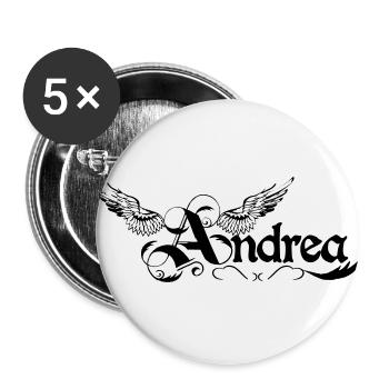 andrea 2 - Buttons large 2.2''/56 mm (5-pack) - white - Front