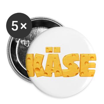 Cheese Cheese Holland Yellow Hunger Food Food - Buttons large 2.2''/56 mm (5-pack) - white - Front