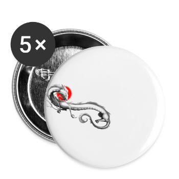 gut 4 - Buttons groß 56 mm (5er Pack) - Weiß - Vorne