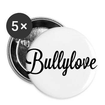 Bullylove Part 2 - Buttons groß 56 mm (5er Pack) - Weiß - Vorne